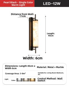 Designers Light | Italian Minimalist Luxury Natural Marble Wall Light