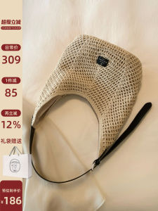 Chio2nd Handcrafted Leather And Honey Wax Rope Basket Weave Bag for Women Autumn Winter Shoulder Crossbody Bag British Style