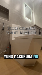 【Upgraded Package】Pelise Elegant Ceramic One-Piece Toilet with Automatic Flush System and Water Closet Set Smart Toilet Model-380