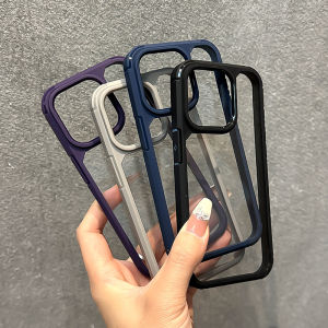 ชุดเครื่องสำหรับโปร่งใสชัดเจนหนากันกระแทกเคสโทรศัพท์สำหรับ iPhone 15/14/13/12/11 Pro Max ที่สามารถเรียบง่ายขายดีได้กันกระแทก 2 ประเภท 1 หน้า