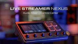 AVerMedia Live Streamer NEXUS AX310 - Creators Control Deck 6 Track Audio Mixer IPS Touch Panel Customizable Buttons XLR Support for streaming gaming and content creators