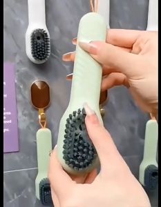 Multifunctional Shoe Brushes with Soap Dispenser Shoe Laundry Brush for Clothes Shoes Household Laundry Cleaning Brush