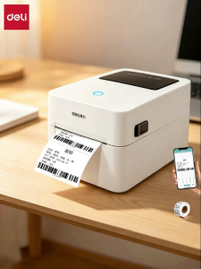 deli | Bluetooth Label Printer for Shipping Labels Barcode QR Code Printing