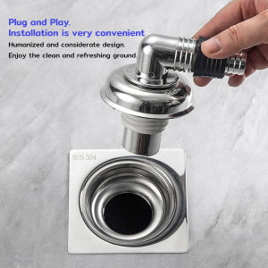 Talao Washing Machine Floor Drain Connector Deodorization Anti-Overflow Three-Way Dual-Use Floor Drains