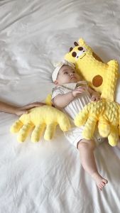 Gối Ôm Cho Bé Sơ SInh BAFABY Vỗ Ru Bé Ngủ Nhung Hạt Mịn Mát Sa Giúp Bé Ngủ Ngon Hơn - 375