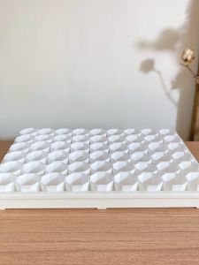 Deepened 2nd Generation White Tray 24 Grids 54 Grids Succulent Plant Pot Tray Water Catching Tray Organizing Frame Can Submerge Pots