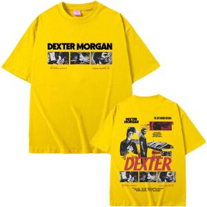 Casual Cotton Vintage T-Shirt Mens Fashion Extra Large Streetwear Limited Dexter Morgan Bay Butcher T-Shirt Men Women