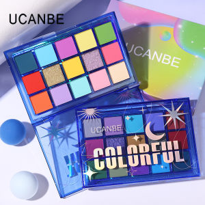 Ucanbe Sweet Dream Mirror 15 Color Macaron Eyeshadow Palette Colorful Dopaamine Performance Stage High Pigmentation Eye Shadow Palette