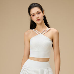 Neck-hanging Strap Yoga Top Women