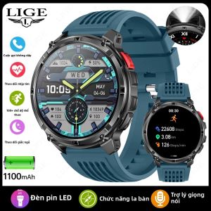 LIGE | Đồng Hồ Thông Minh Nam LIGE 2026 Thể Thao Chống Nước IP68 Gọi Bluetooth Đèn LED La Bàn Theo Dõi Nhịp Tim Thiết Bị Theo Dõi Thể Dục