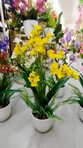 LWDECOR Bunga Hiasan Bunga Orkid Hiasan Rumah BUNGA SPRAY bunga hiasan dalam rumah orkid hiasan siap gubah home decor