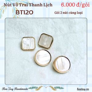 Nút Áo Vỏ Trai Thanh Lịch BT120