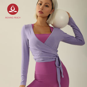 Moving Peach Yoga Long Sleeves 2-way Tie-up Long Sleeve Lightweight Gym top Breathable and quick drying ASQ