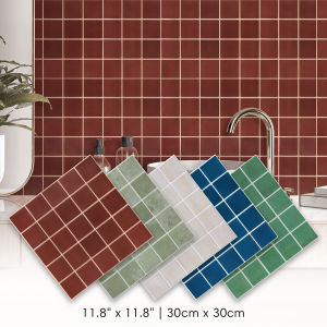 5/10pcs Square Self-Adhesive PVC Wall Stickers 3D Wall Panels Waterproof Easy to Install For Living Rooms Bedrooms RVs