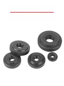 Black Nickel Plated Hand Tightening Screw Nuts Flat Head Rolling Flower Stainless Steel 304 Large Head Thin Flat Head Screw Caps