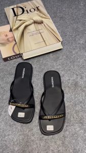 Western Sandal Jepit Japit Flat Teplek Rantai Tali Wanita Cewek Perempuan/Sandal Wanita Kekinian korean Style
