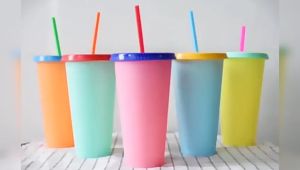 Bayar Di Tempat - Tumbler Berubah Warna / Reusable Cup Color / Tumbler Botol Minum Korean Pastel