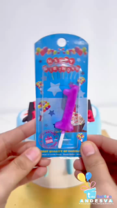 lilin angka POP rainbow / lilin angka warna warni / lilin kue ultah nomor mix / lilin kue pop