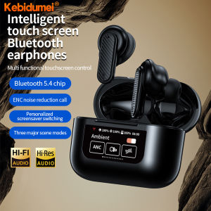 Kebidumei S20 PRO Touch Screen ANC Wireless Earphones TWS Noise Cancelling Earbud Bluetoth 5.3 Support APP Long Battery life HiFi