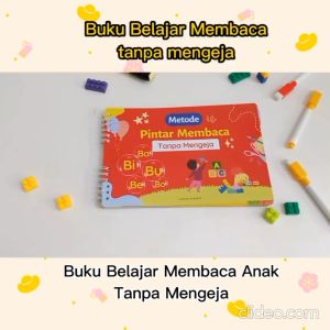 Buku Belajar Membaca Anak Paud Tanpa Mengeja Membaca 2 Suku kata