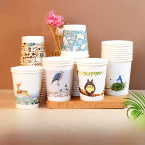Thickened Disposable Paper Cups for Drinking Office Home Use Whole Box of Paper Cups Thickened Single-use Paper Cups