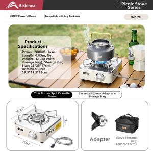BSWOLF | Portable Separate Outdoor Gas Stove