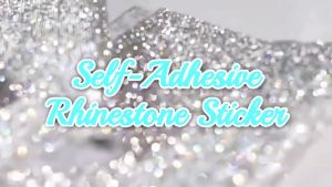 Digiprints PH - Self-Adhesive Rhinestone Sticker Silver 12x20cm DIY Crystal Diamond Decoration Patch