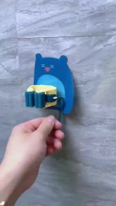 Stainless Steel Adhesive Wall Mounted Hooks Mop Clip Broom Hanger Holder Organizer Hanging Rack Bathroom Accessories