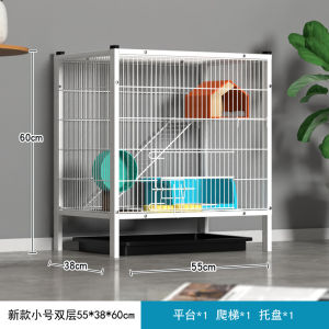 Large Three-Story Villa Cage for Chinchillas Pet Squirrels Ferrets And Parrots Metal Wire Cage Multi-Layer Pet Cage