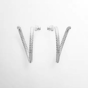 🖤Swarovski🖤(สินค้าใหม่) ต่างหูห่วงขนาดใหญ่ซีรีส์ Dextera สีเงินเพชร EH-YS456110548485020 ต่างหูคู่รักสไตล์ดีไซน์คลาสสิก ต่างหูแฟชั่นผู้หญิงเงินแท้ 925 ของขวัญพิเศษสำหรับแฟนหนุ่มของคุณ