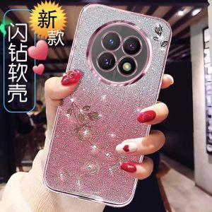 Oppo A2 pro Phone Case Gradient Flash Diamond New Style Womens Full Cover 5G Lens Shockproof Soft Silicon Protective Cover