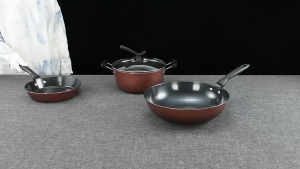 Non Stick Cookware Set Frying Pans Non Stick Pot Set 3 In 1 Non Stick Wok Frying Pan kitchen Cookware Set