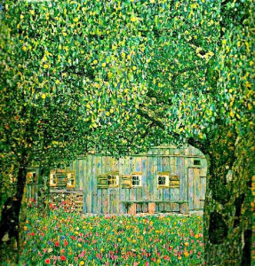 Jigsaw Puzzle 1000Pieces Gustav Klimt Flower Garden Courtyard Artwork Stress Relief Puzzle Wall Art Decor Gift
