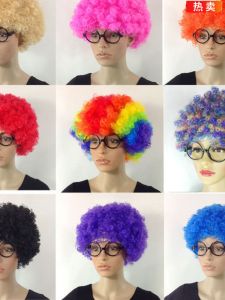 Explosion Head Wig Adult Childrens Clown Stage Performance Props Colorful Wig Sweet Cute Style Natural Looking Daily Whole Wig