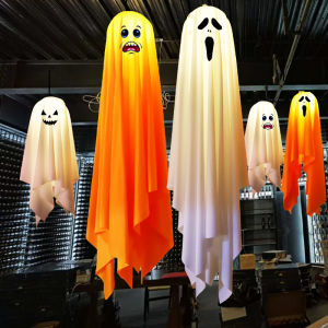 Halloween Decorative Glowing Skeleton Large Hanging Ghost Ornament for Bar Scene Arrangement And House of Horrors Props