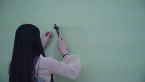 ผ้าแขวน ins ลมน่ารักการ์ตูนสดพื้นหลังผ้าหอพักปรับปรุงตกแต่งห้องตกแต่งผนังผ้าพรมข้างเตียง