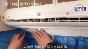 COVER AC 1/2 - 2 PK PLASTIK DIY CUCI AIR CONDITIONER BIRU TAHAN AIR TEBAL