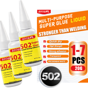 New Super Glue 502 High Strength Quick-Drying Cyanoacrylate Adhesive For Leather Rubber Wood Metal Strong MultiPurpose Glue Tool