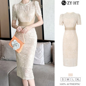 ZYHT EraVogue Women's Lace & Cream Dresses: Stylish & Authentic