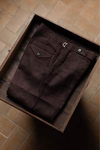 TOFFY & BROWN / GEMSTONE LINEN TROUSERS