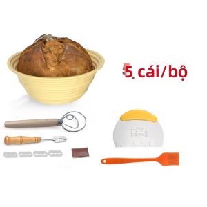Bộ Giỏ Ủ Bánh Mì Bằng Silicon - Giỏ Ủ Bánh Mì Hình Tròn 9 Inch & Hình Bầu Dục 10 Inch Có Thể Gấp Gọn Thân Thiện Với Môi Trường Dành Cho Người Lớn (nam & Nữ)
