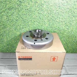 Paket lonceng 18T mangkok otomatis kampas ganda set assy dan cage yamaha vega lama - crypton - vega r new - jupiter lama burhan 2002 - 2009