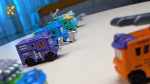 2 in1 Construction Pull Back Inverse Deformation 变形反转工程车儿童男孩玩具 Play Vehicle Truck Pretend Play Toy Series (3165)