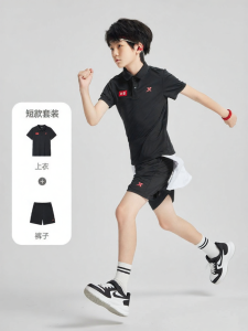 XTEP | Boys Summer Polo Short Sleeve Shorts Suit 2 Pieces