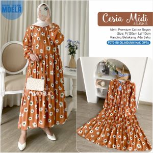 MIDI DRESS CESIA LD 110 BY ORIGINAL MOELA BERLABEL