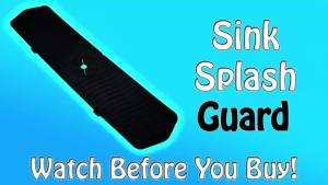 24.01/29.92 Inch Kitchen Silicone Faucet Mat Water Catcher Mat Sink Large Size Splash Pad Countertop Drain Drying Protector