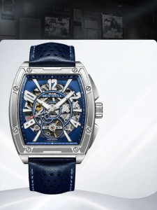 SEA-GULL | Trendy Barrel-shaped Open-worked Luminescent Automatic Men Watch