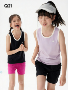 Q21 | Sweat-wicking Big Girl Vest Sleeveless Round Neck Underwear Top