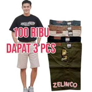 100RIBU DAPAT 3 PCS !!! CELANA PENDEK PRIA POLOS NON STRECHT
