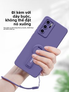 GGUU | Ultra-Thin Liquid Silicone Case For Huawei P40 Pro With Stand Mens And Womens Full Coverage Protective Shell Simple Pure Color